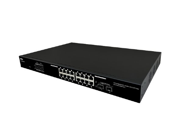 Cerio CS-1216G-8P8T 16 Port Gigabit PoE++ ( 8 Port AT PoE + 8 Port BT PoE ) Switch with 2 SFP Ports ( 450Watt Power )