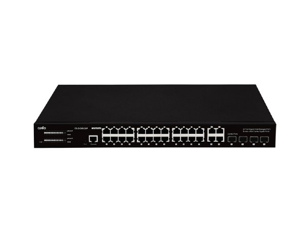 Cerio CS-2424G-24P A5 - 24 Port 10/100/1000M Gigabit Web Managed PoE+ Switch with 4 Combo Gigabit Ports ( 450Watt Power )