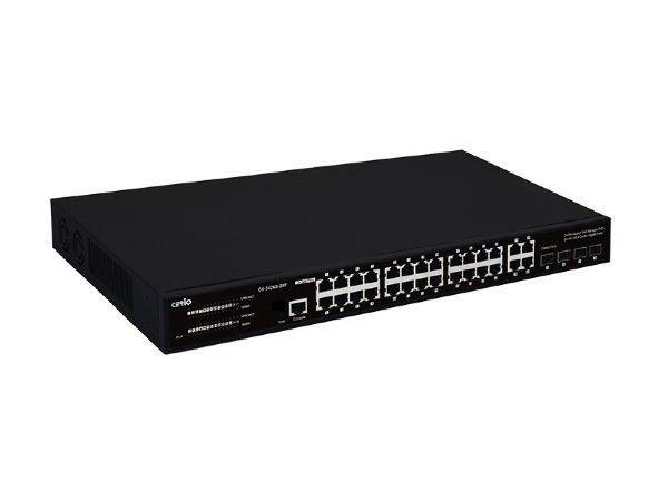 Cerio CS-2424G-24P A5 - 24 Port 10/100/1000M Gigabit Web Managed PoE+ Switch with 4 Combo Gigabit Ports ( 450Watt Power )