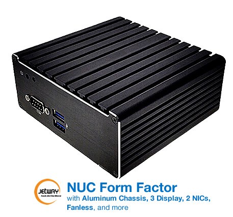 HBJC313U591Z-316R - Fanless Intel Celeron N3160 SoC, 1.60GHz â€“ 2.24GHz Burst, Quad-Core