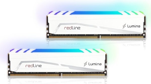 16GB (2X8GB) DDR4-4000 UDIMM PC4-32000 (4000MHz) 18-22-22-42 Redline Lumina White