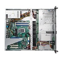 In-Win IW-RS104-02SN-CR800, CRPS 800W 1+1 Redundant Power Supply 1U Short Depth Server Chassis with Mini SAS 12G 4x 3.5inch Hot-Swap Bay